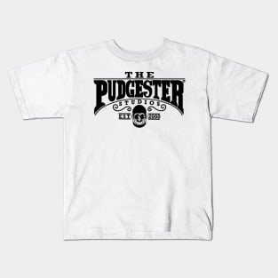 The Pudgester Studios (Black Version) Kids T-Shirt